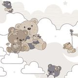 Papel De Parede Yoyo Ii Infantil Bege Yy204803r