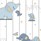 Papel De Parede Yoyo Ii Infantil Azul Yy204702r