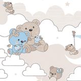 Papel De Parede Yoyo Ii Infantil Azul Yy204802r