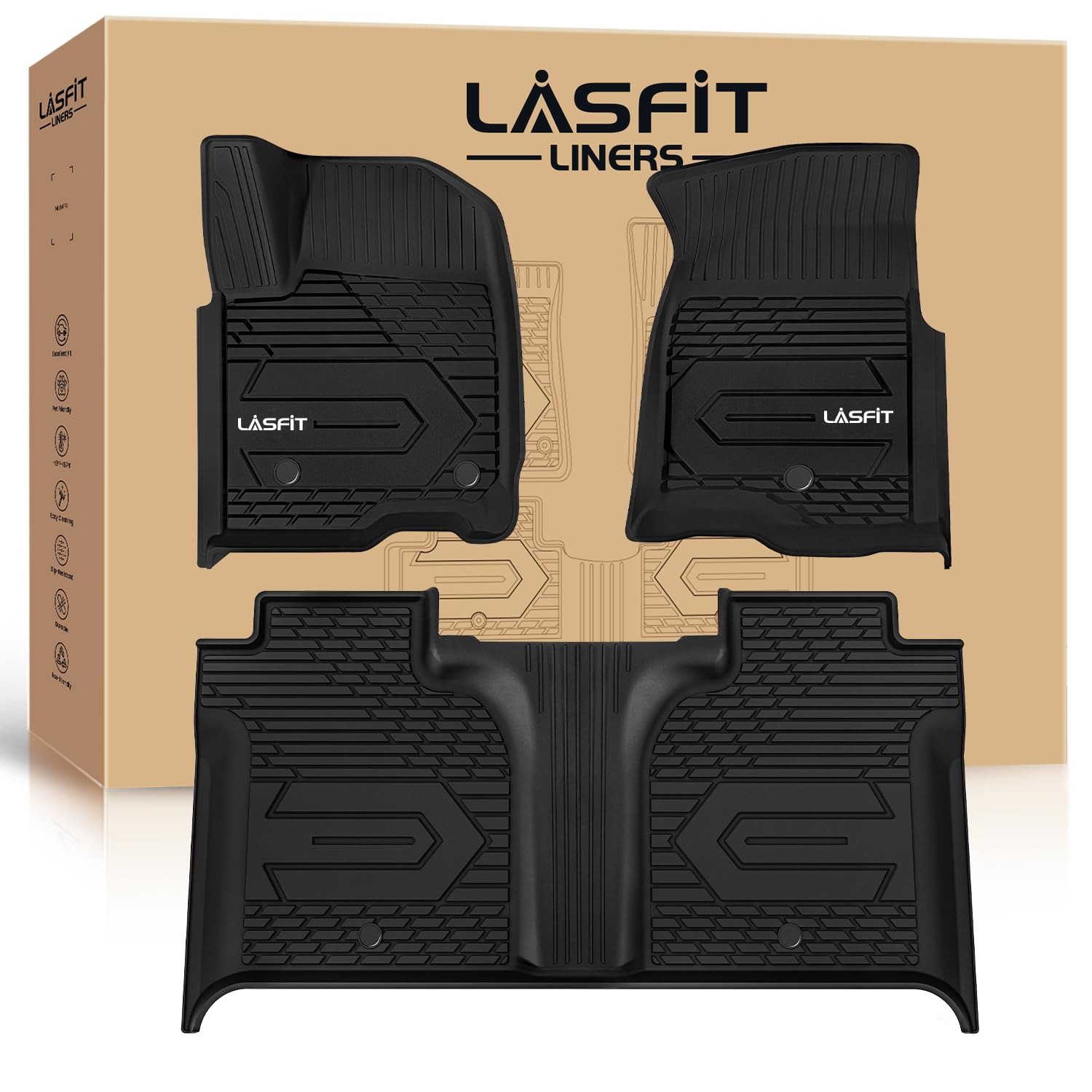 Tapetes Lasfit Para Chevy Silverado Gmc Sierra 1500 2019-2025