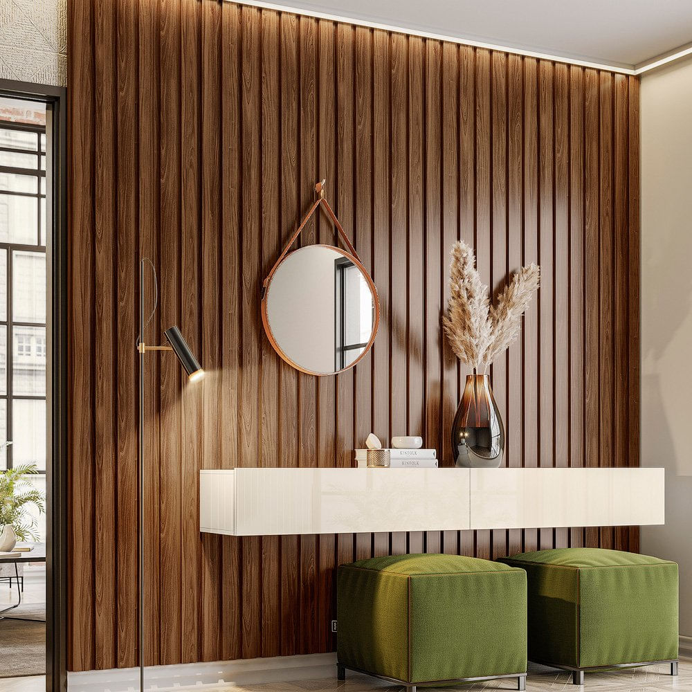 Painel Ripado Em Placa 265x49,8cm 1,32m² Mdp Belaflex