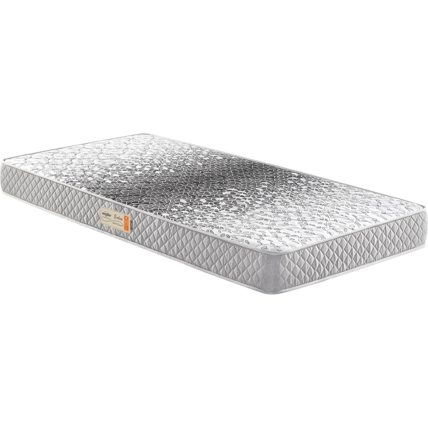 Colchão Solteiro Ecoflex D28 Ecoline 78x188x14cm Cinza