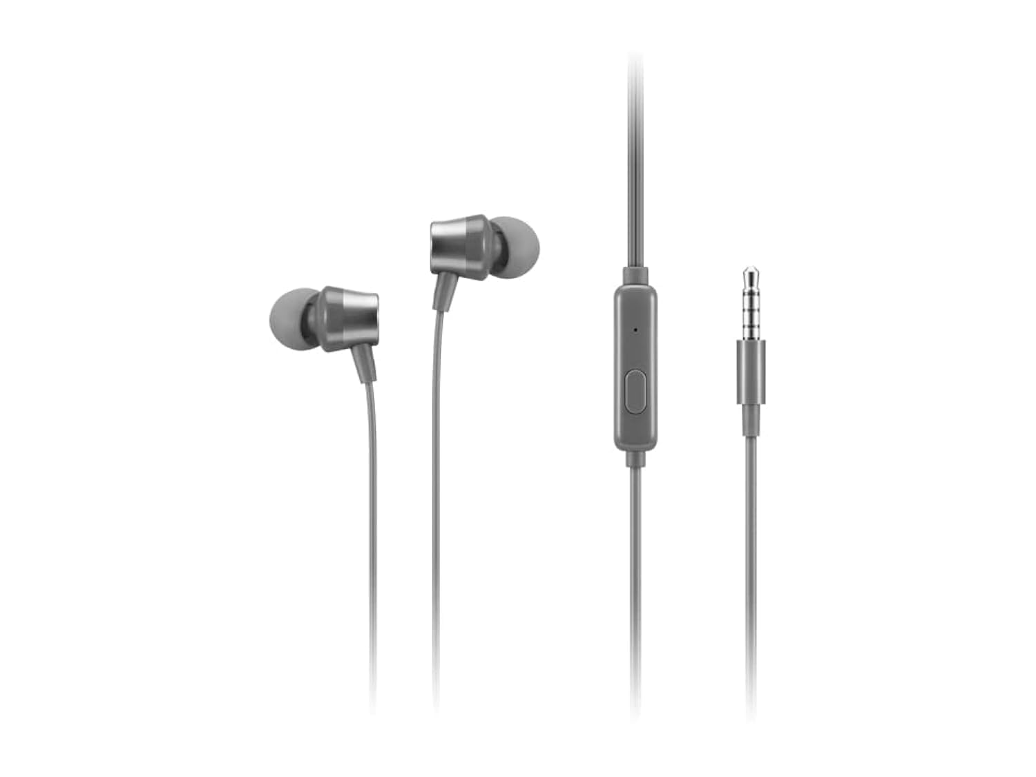 Fones De Ouvido Lenovo 110 Analógicos Com Microfone Cinza