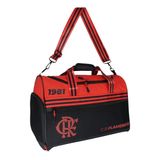 Bolsa Viagem Flamengo Mala Academia Rubro Negro - Vermelho
