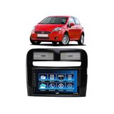 Kit Multimídia Punto 2008 / 2012 Mold Black Piano Mp5 2din Bt Usb Fm Leitor Sd