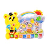 Teclado Musical Infantilurso Amarelo 001408 - Shiny Toys