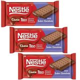 Chocolate Nestlé Chocotrio Chocobiscut Kit 3 Barras De 90g