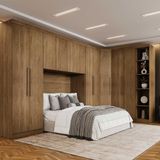 Guarda Roupa Modulado Casal Safira 11 Portas Cumaru