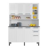 Cozinha 8 Portas 2 Gavetas Florença - Itatiaia Branco