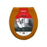 Assento Sanitário Mebuki Special Almofadado Caramelo