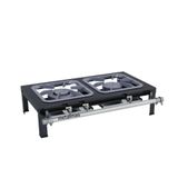 Fogao 2 Bocas 30x30 Gas Glp Perfil 6,5cm De Mesa Metalmaq