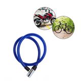 Cadeado Flexível Para Moto Com Chave Trava Segurança 1m