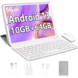 Tablet Android 13 X2 10.1" 10 Gb De Ram 64 Gb Rom 5g Wifi Silver
