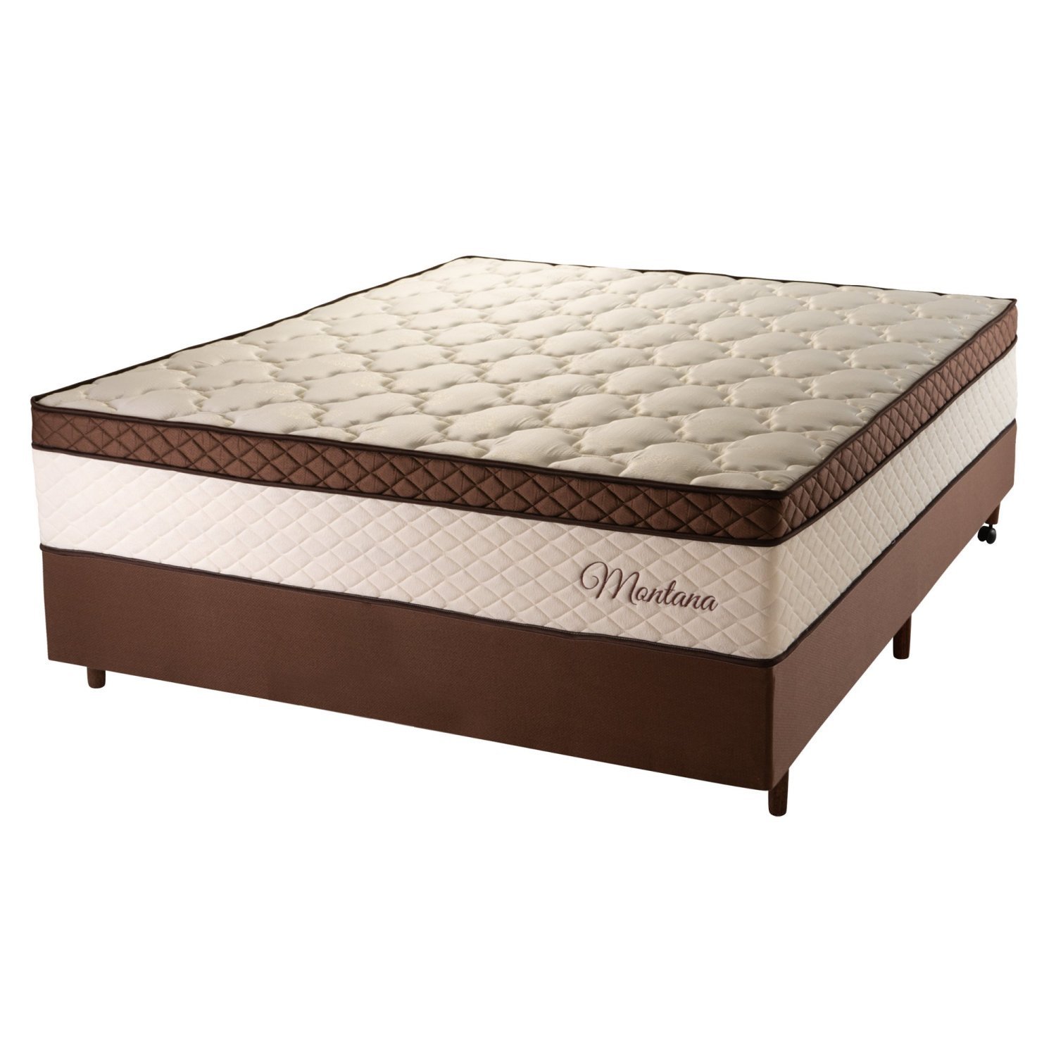 Cama Box Casal Hellen Colchões Molas Ensacadas Montana Master 138x188x71