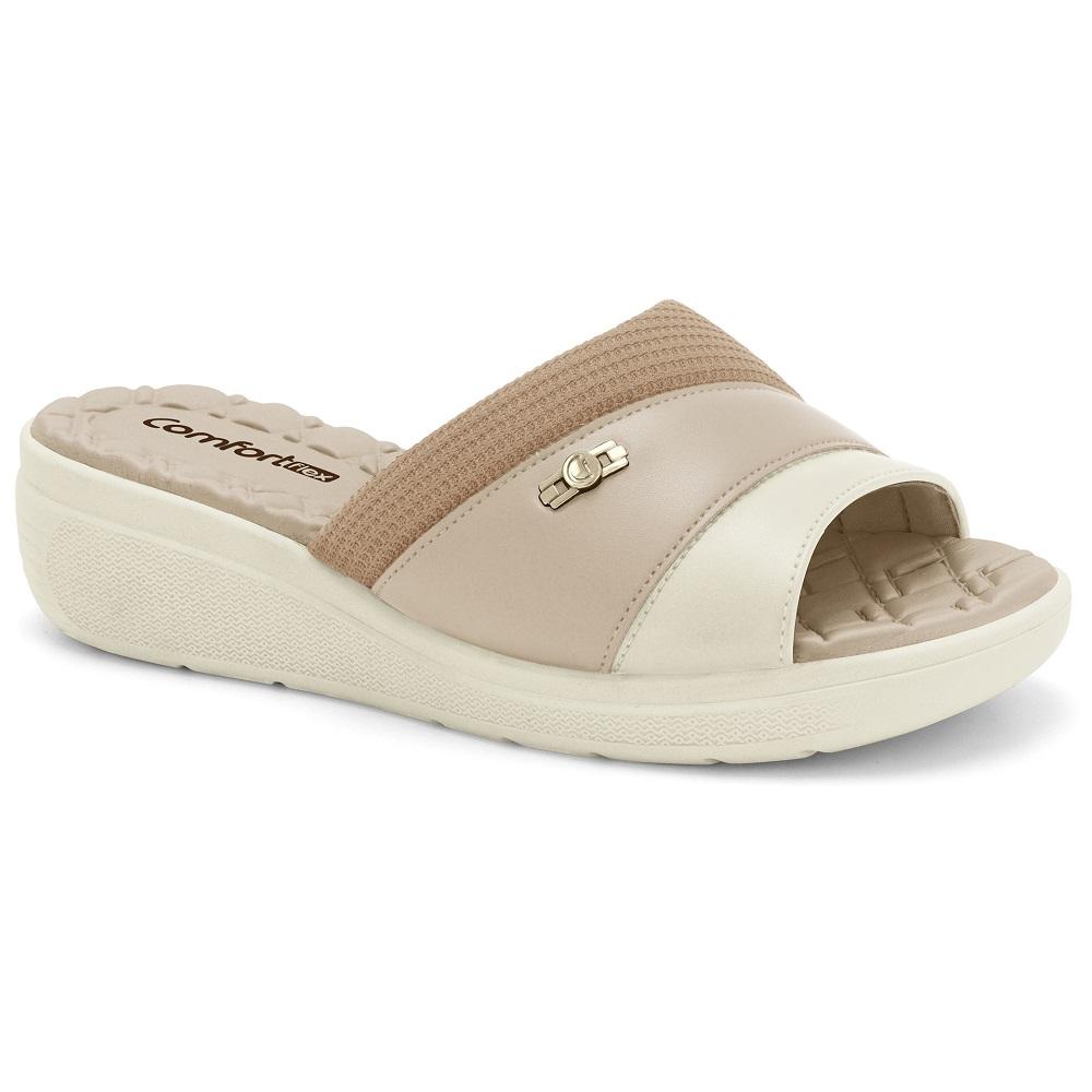 Tamanco Comfortflex Ref 2386402-9 Creme 035