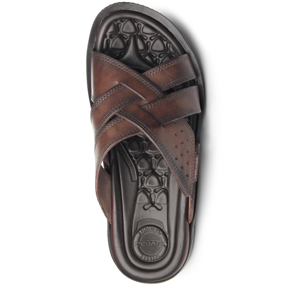 Chinelo Pegada Ref 133151-01 Marrom Escuro 040