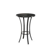 Mesa Bistro Tampo 70x70cm Ripado Aluminio Ubatuba Aluminium Decor Preto