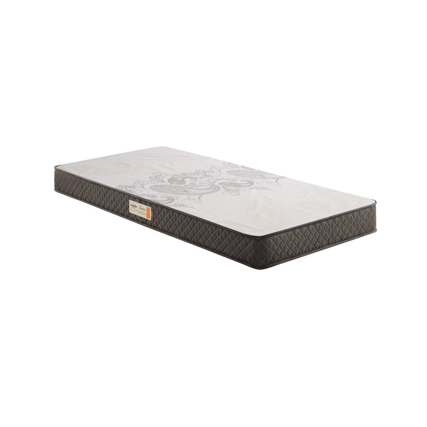 Colchão Solteiro Ecoflex D33 Liso 078x188x12cm Ecoline Marrom