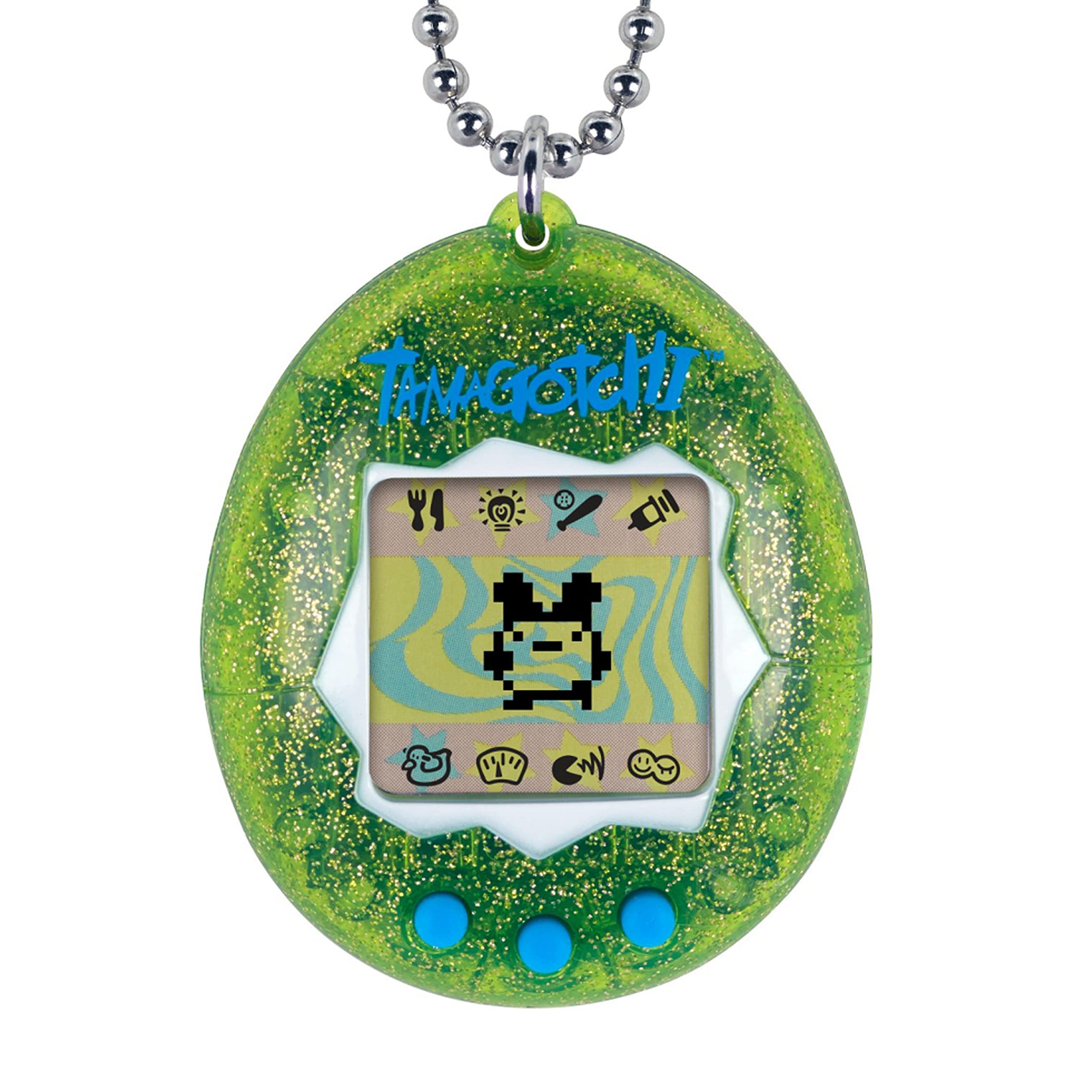 Digital Pet Tamagotchi Original Green Glitter