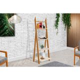 Estante Para Livros 4 Prateleiras Sintra Tebarrot Off White/amêndoa