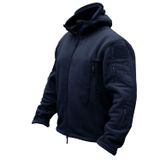 Jaqueta Masculina Crysully, Outono E Inverno, Lã, Caminhada Ao Ar Livre, Azul Marinho