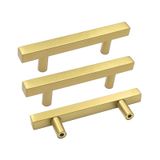 Gaveta Pulls Goldenwarm Ls1212gd90, Latão Escovado Dourado, Pacote Com 15