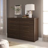Cômoda 8 Gavetas 94,6 X 135 Cm Elegance Capuccino Wood