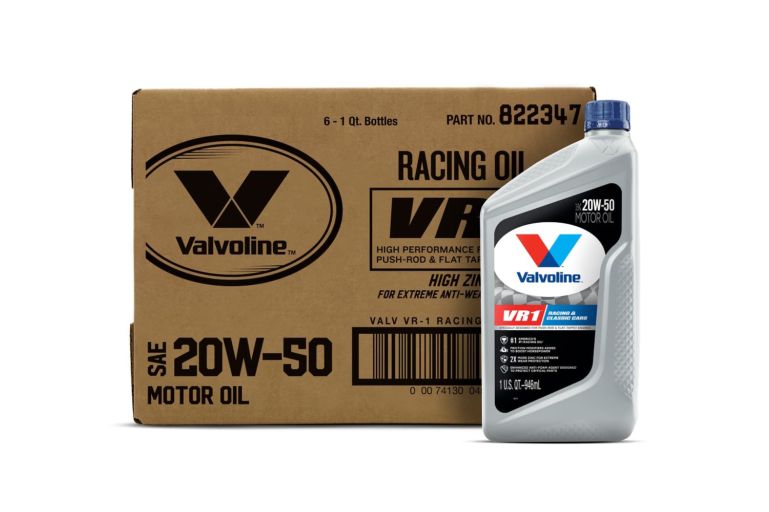 Valvoline VR1 RACING OIL 20W-50 12本セット Óleo De Motor Valvoline Vr1 Racing Sae 20w-50 946ml (x6) - Carrefour