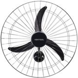 Ventilador Osc Parede Comercial 60cm 3 Pás Bivolt Preto