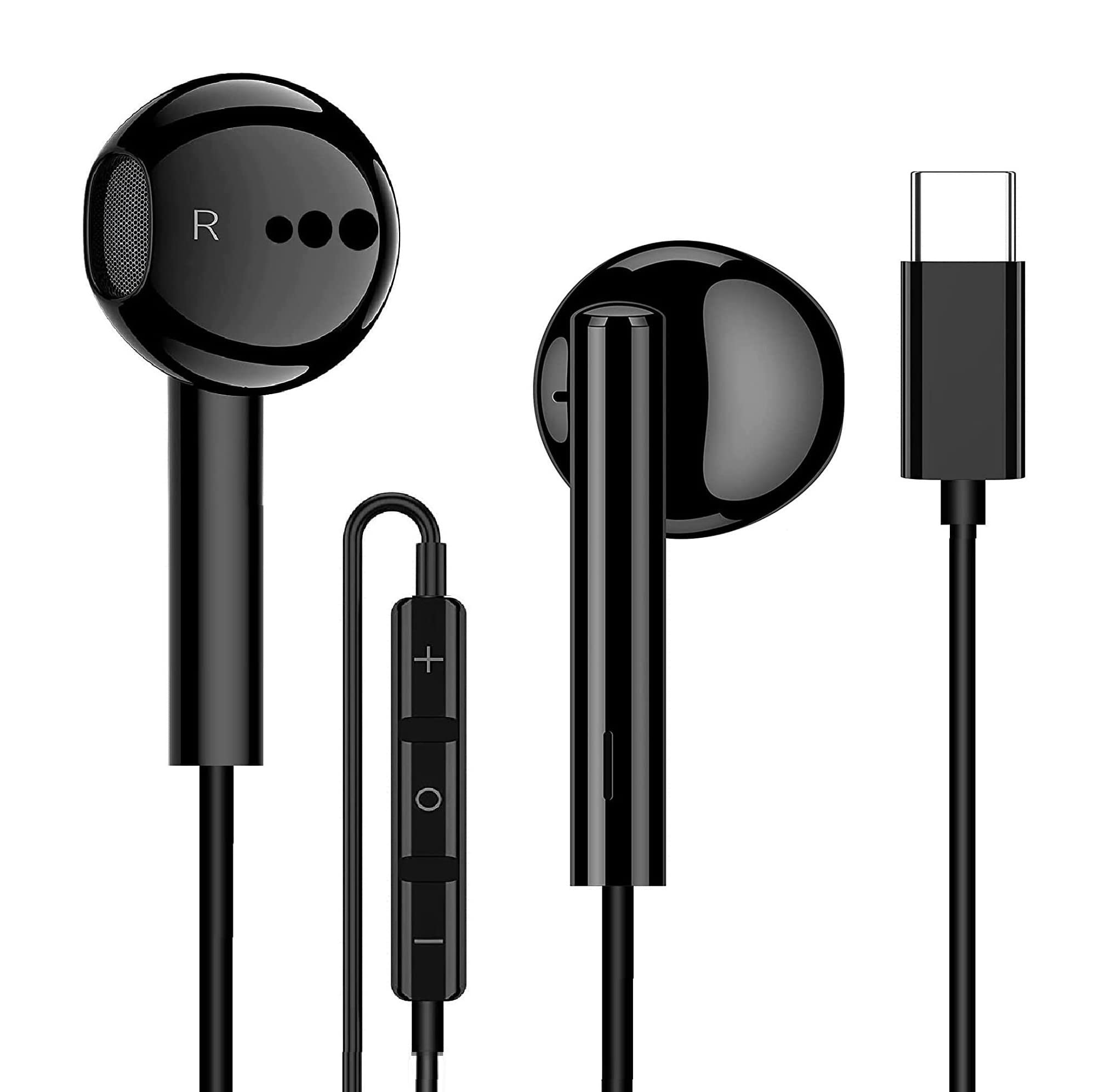 Fones De Ouvido Usb-c Godeliver Fones De Ouvido Estéreo Com Microfone Para Android