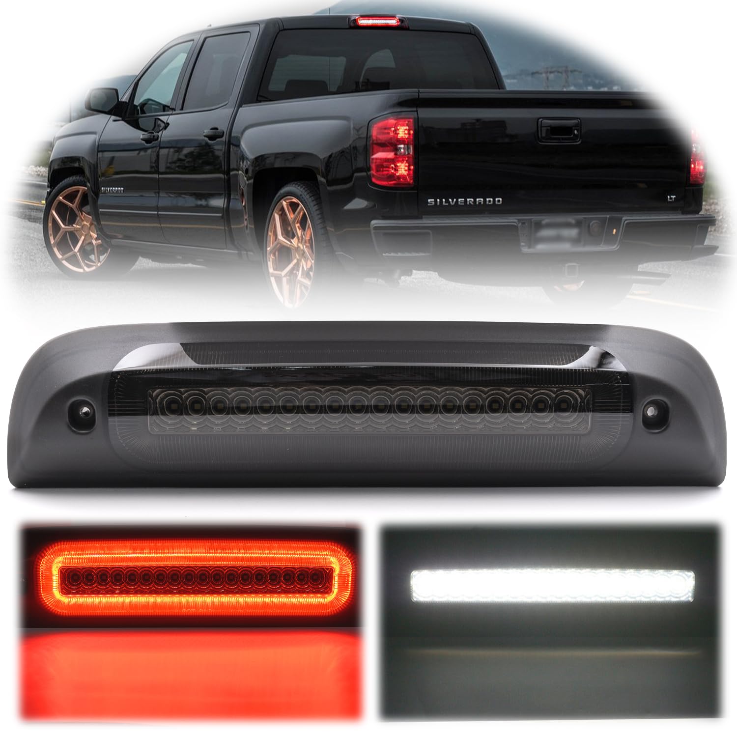 Substituição Da Terceira Luz De Freio Led Para Chevy Silverado Gmc