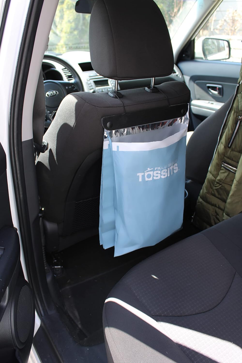 Saco De Lixo Descartável Para Carro Tossits Hanging Blue, Conjunto De 21