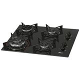 Fogão Cooktop Fischer 4q Fit Line Gás Tc Mesa Vidro Bivolt