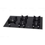 Fogão Cooktop Fischer 5q Tc Infinity Duo Blaze Gás Mesa Vidro Preto Bivolt