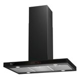 Coifa De Ilha Fischer Platinium Ebony 90 Cm Preto 127v