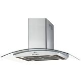 Coifa De Ilha Fischer Island 90cm Inox Vidro 127v