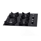 Fogão Cooktop Fischer 4q Tc Infinity Gás Mesa Vidro Preto Bivolt