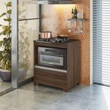 Balcão Cooktop Para Fogão 4 Bocas Nt 3110 Nogal