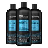 Shampoo, Condicionador E Desembaraçador 3 Em 1 Tresemmé Clean &amp; Replenish 840 Ml (pacote Com 3)