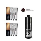 6 Unidades Coloração Vita Derm 66.62 + 1 Ox 30 Vol 900ml