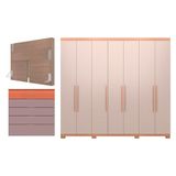 Guarda Roupa Bartira Diplomata Com 7 Portas E 6 Gavetas Cômoda Diplomata Com 5 Gavetas Cabeceira Para Cama Box Casal E Queen Diplomata