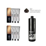 6 Unidades Coloração Vita Derm 6.1 + 1 Ox 20 Vol 900ml