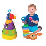 Kit De Brinquedos Educativos Tucano + Empilha Baby Macaco