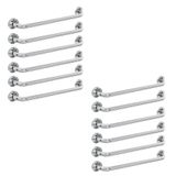 Alça De Apoio Barra Kit 12 Unidades 50cm Inox Banheiro Corrimao Acessibilidade Segurança