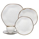 Jogo De Jantar 30 Peças Porcelana Chá Maresia Oxford
