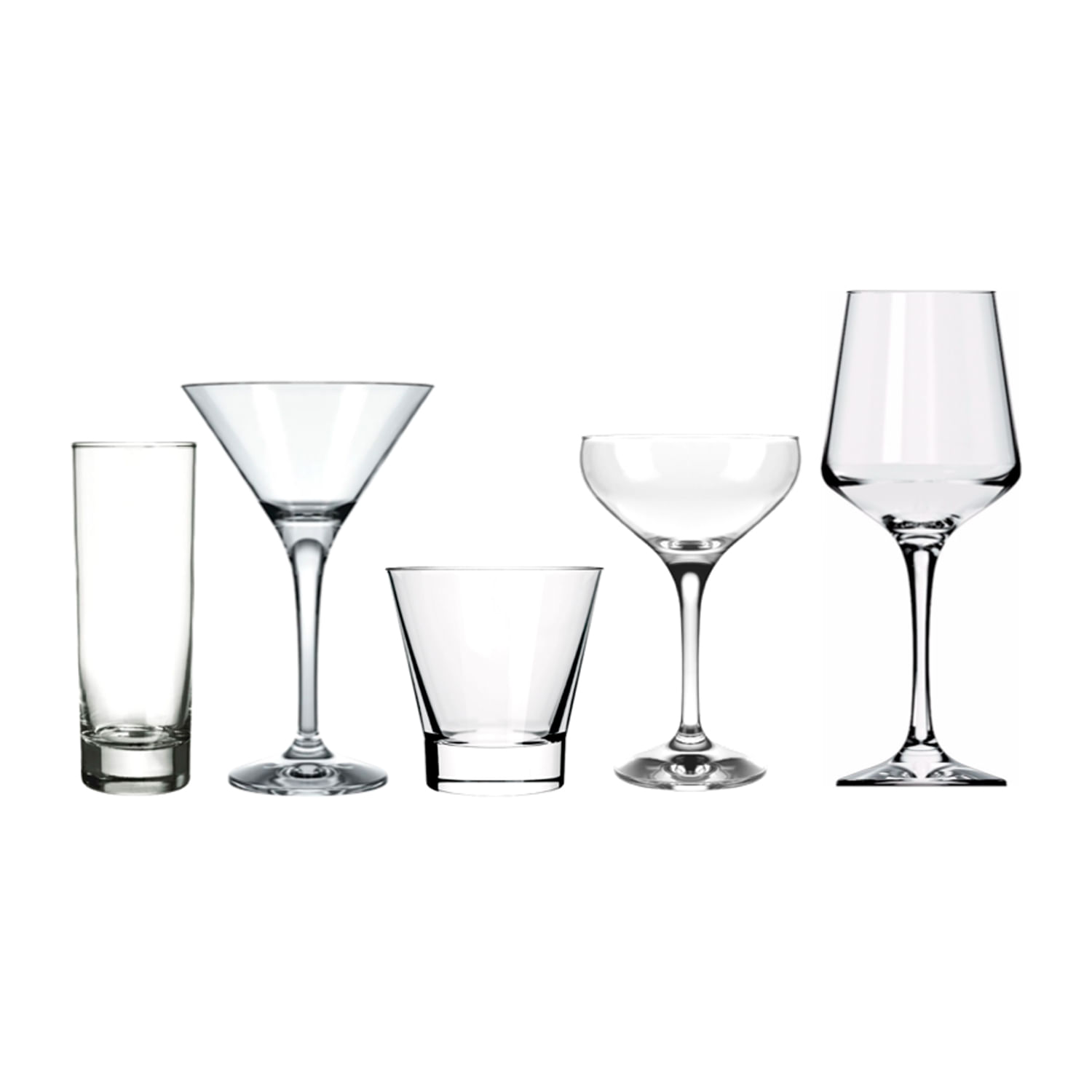 Jogo De Taças E Copos Para Coquetéis E Drinks