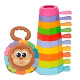 Brinquedo Educativo Bebês 1 Ano Empilha Baby Macaco
