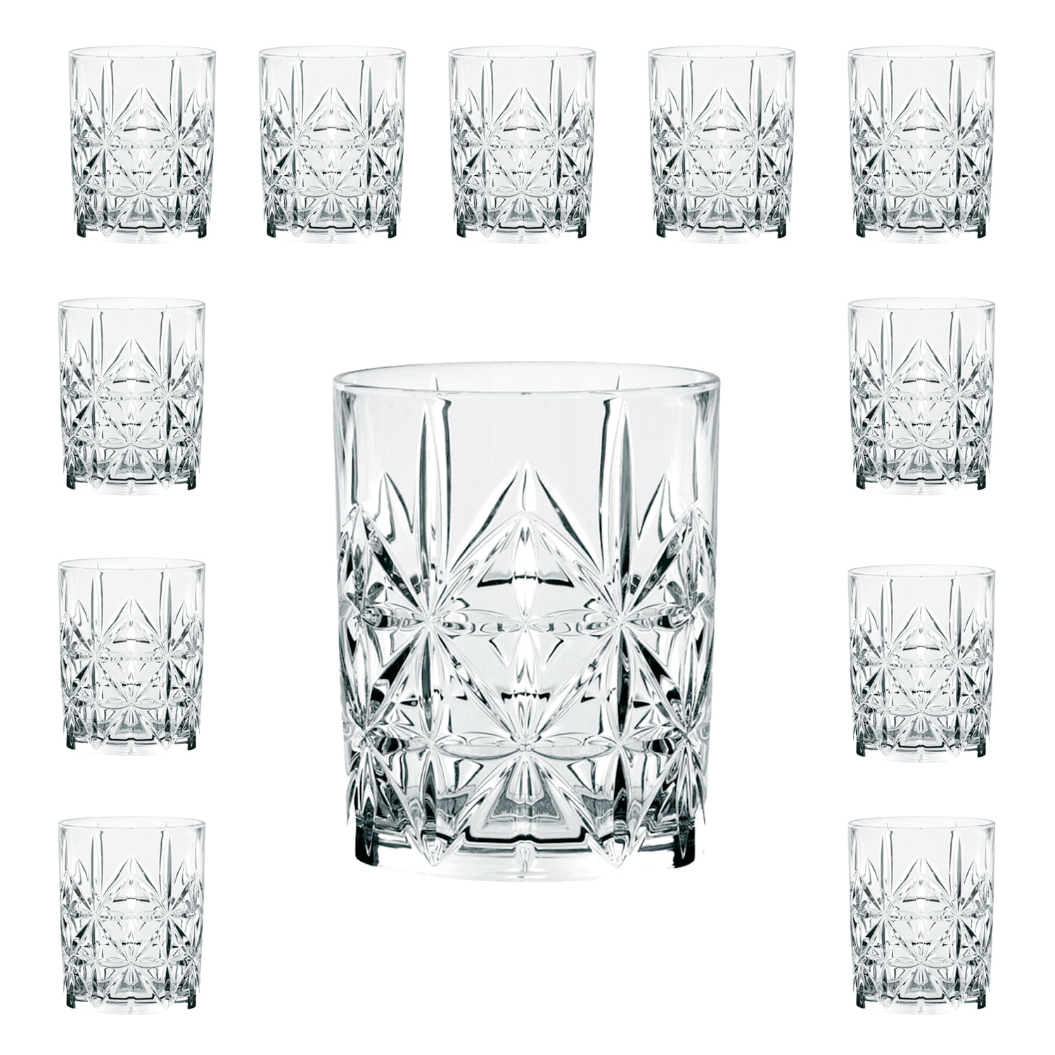 Copo Baixo Para Whisky Loch Ness 310ml 12 Unidades