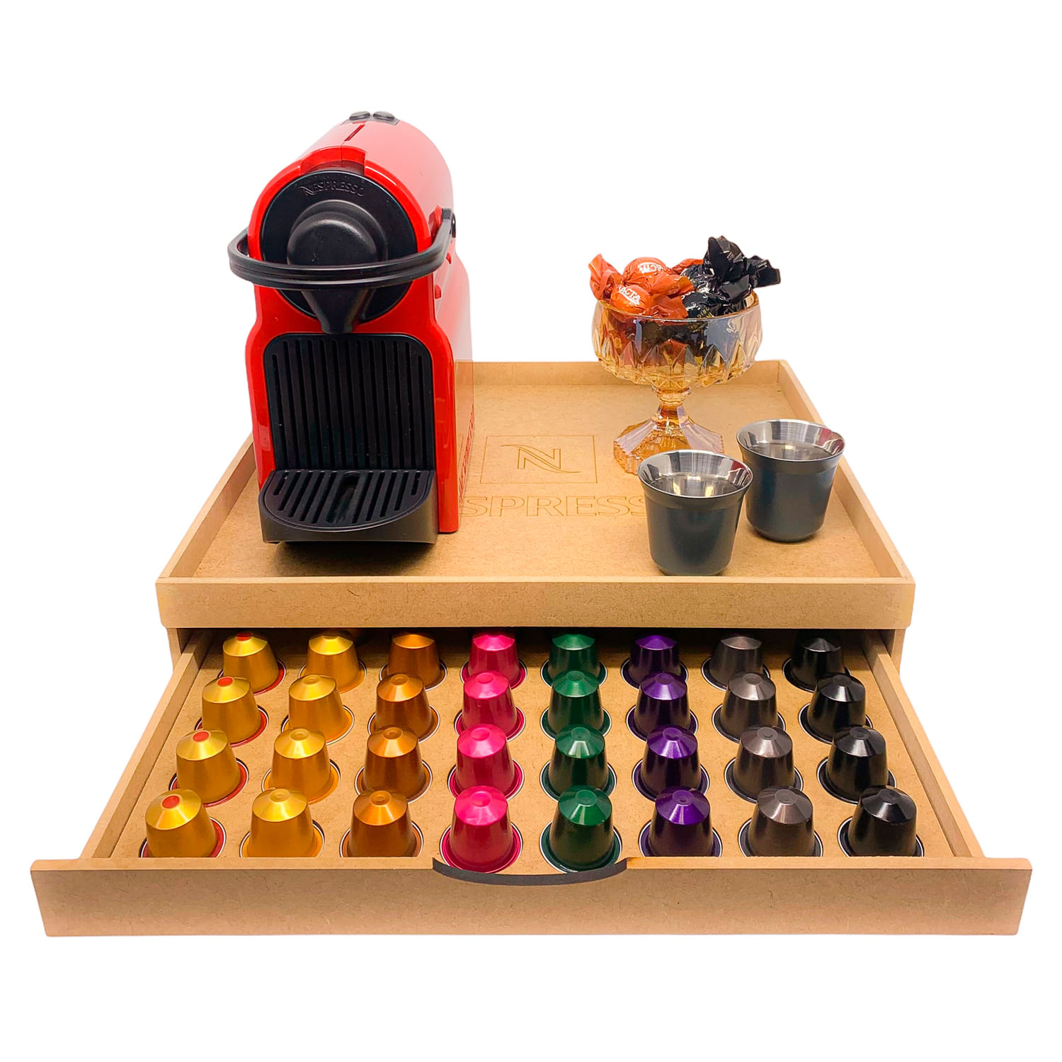 Bandeja Porta Cápsula Nespresso 56 Cápsulas