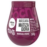 Máscara Hidratação Salon Line Tô De Cachos Matizadora Marsala Roxo 500g